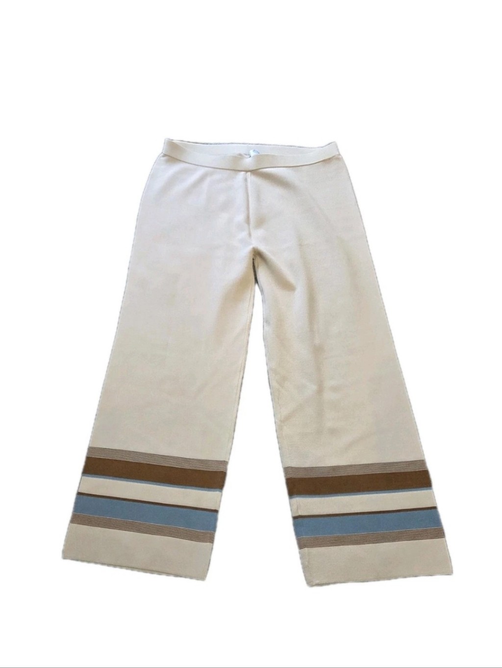 Marina Rinaldi Women's Sand Ubicare Knitted Pants Size Xl (18-20) Nwt $495